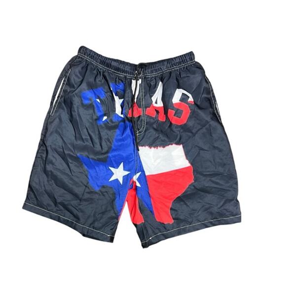 Texas Flag Board Shorts Men's Swim Trunks Lone Star State Map USA xl - Picture 1 of 5